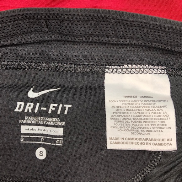 Nike Dri Fit Black Crop Tights - Picture 4 of 5